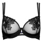 Sexy Sheer Mesh Demi Bra Lisca Peony Black-4