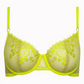 Lisca Highlight Green Glow Sheer Demi Wired Bra-2