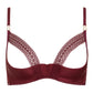 Lisca Adventure Garnet Red Open Cup Bra