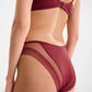 Lisca Adventure Garnet Red Embroidery Brief Panty-4