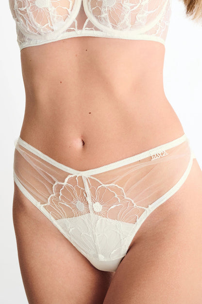 Lisca Miracle Crystal Ecru Brazilian Panty-0