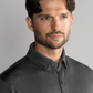 Long Sleeve Button Down Polo Solid // Charcoal