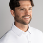 Long Sleeve Button Down Polo Solid // White