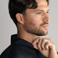 Long Sleeve Polo Dot // Charcoal