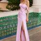 Nox Anabel M1698 Full Sequin Mesh Asymmetrical Sweetheart Neck Dress