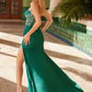 Nox Anabel M1701 Strapless Beaded Bodice Dress with Slit