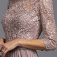 CLEARANCE - Aspeed M2340 Appliqued Mid-Length Long Formal Dress (Size Large)