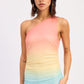 Emory Park Bailey top in multi-color fabric, stylish women's blouse with long sleeves and a relaxed fit.
