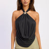 Virelle Halter Top - Black