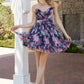 Nox Anabel M992 Chic and Graceful Strapless Flower Print Chiffon Dress