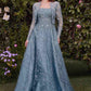 Andrea & Leo MA104 Strapless Embroidered Ball Gown With Removable Jacket