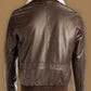 Men’s Brown Pilot Shearling Bomber Leather Jacket