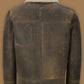 Men’s Old Fashion Brown Shearling Bomber Leather Jacket