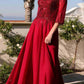 Nox Anabel MF100 Long Sequin Bodice 3/4 Sleeve A-line Gown