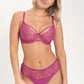Samanta Mila Raspberry Lace Plunge Bra-2