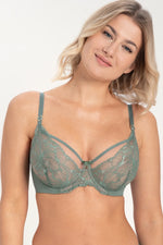 Samanta Mila Sage Lace Plunge Bra-2