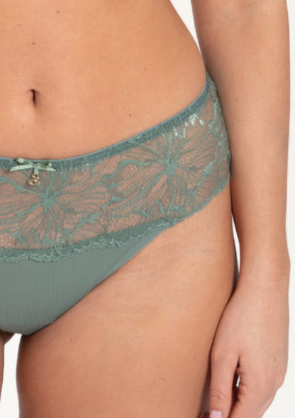 Samanta Mila Sage Lace Thong Panty-0