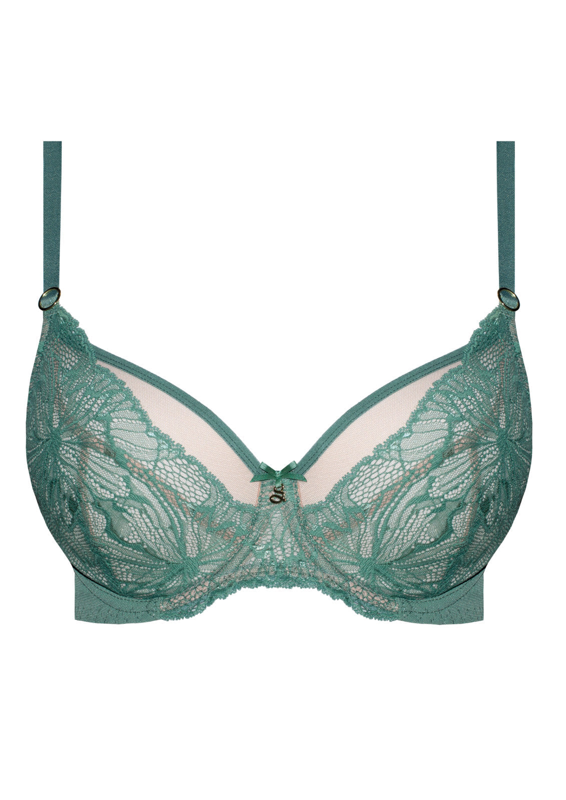 Samanta Mila Sage Lace Plunge Bra-3
