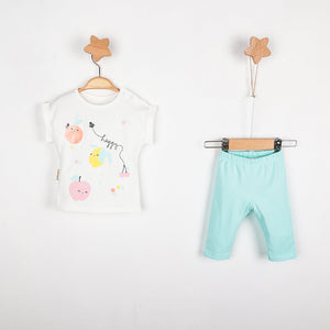 Happy Fruit Baby Girls Leggings Set - Farnelli