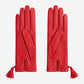 MM5010 (red) - Italian lambskin tassel gloves with luxurious cashmere lining