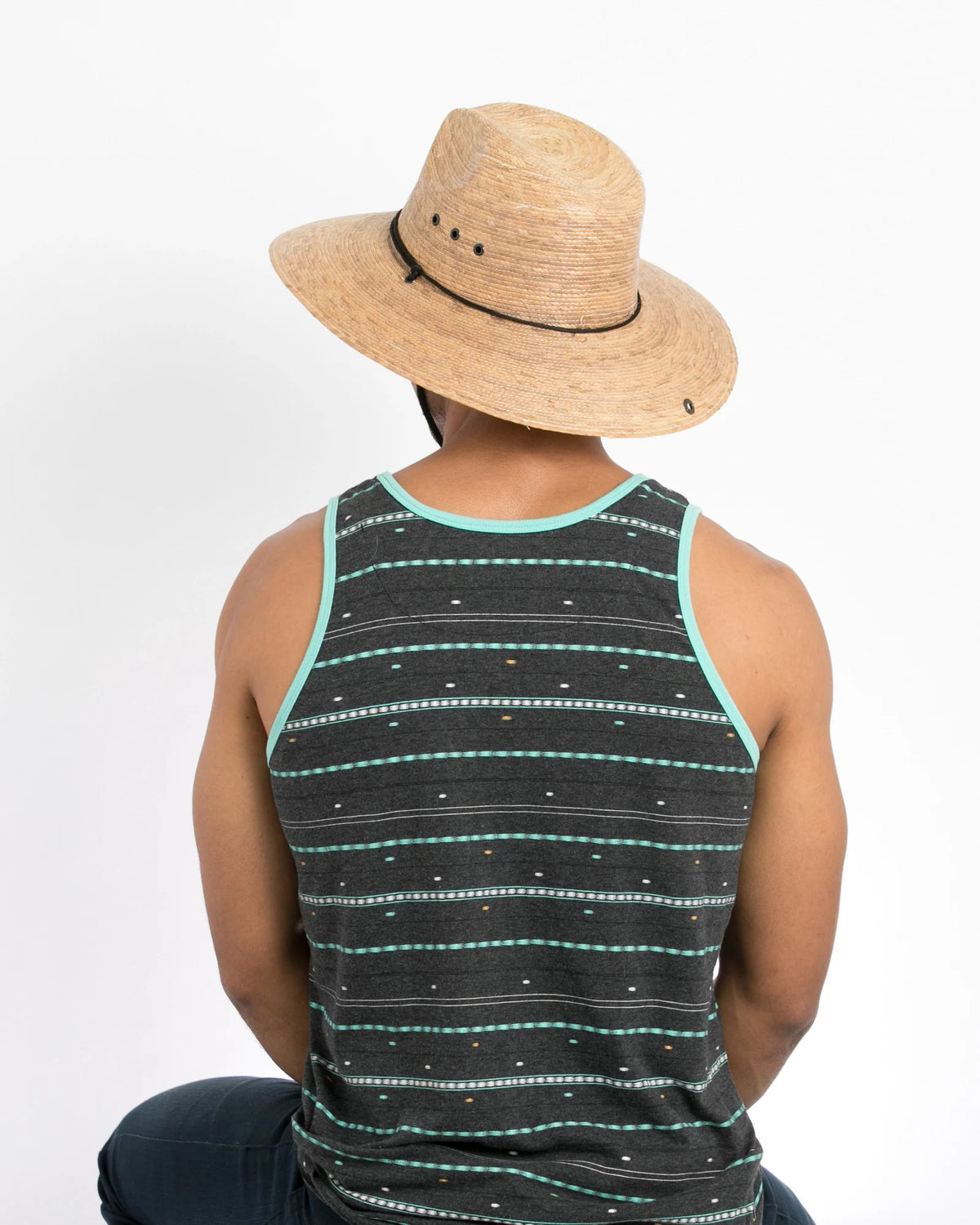 Peter Grimm Maciel straw lifeguard hat with wide brim and chin cord by HatCountry