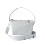 White Maina shoulder leather bag by Tin Marin Brand with sleek design and adjustable shoulder strap.