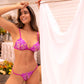 Mapale Twilight Orchid Sheer Triangle Bra & String Set-2