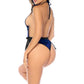 Mapale Velvet Bloom Deep Plunge Halter Neck Teddy