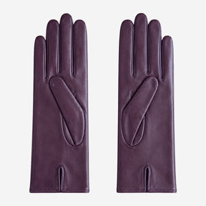 Marcella (brown) - Unlined women’s lambskin leather gloves