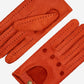 Marcello (orange) – Luxurious Italian peccary driving gloves