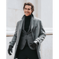 Marco (black) - Italian lambskin leather gloves with white rabbit fur lining