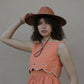 KIN THE LABEL Sun Hat Collection featuring a stylish sun hat design viewed from the front