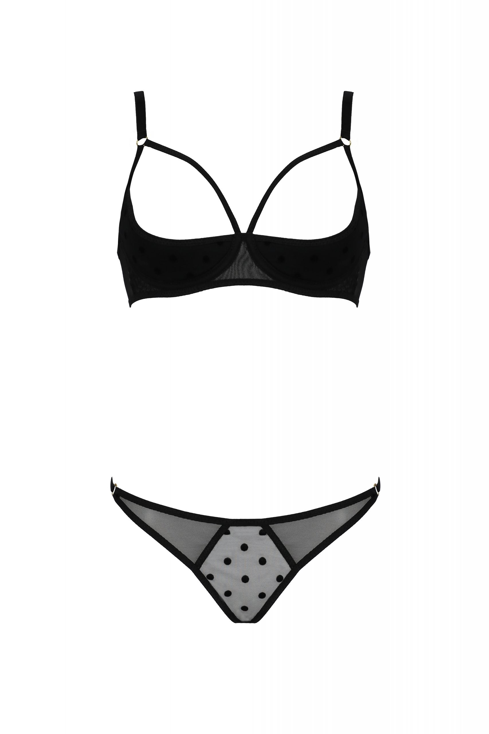 Sexy Open Cup Bra & Sheer String Passion Marina-3