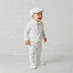 PRE-ORDER Classy Penguin Tail Baptism and Hat Set-2