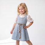 Blue Dafne Girls Dress-0