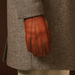 Matteo (brown) - Italian gloves made of American deerskin leather with cashmere lining