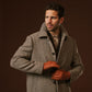 Matteo (brown) - Italian gloves made of American deerskin leather with cashmere lining