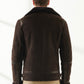 Men’s Aviator Brown Shearling Jacket