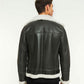 Men Aviator Grizzly Cream Shearling Jacket