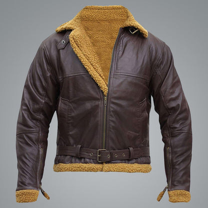 Men’s B3 Flying Aviator Pilot Shearling Jacket