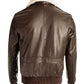 Men’s Brown Pilot Bomber Shearling Jacket