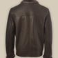 Men’s Brown Shearling Bomber Leather Jacket