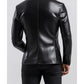 Men’s Black Premium Leather Blazer