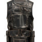 Men’s Rub Off Military Leather Vest