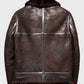 Men’s Brown Distressed B3 Shearling Leather Jacket