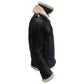 Men’s Aviator B3 Bomber Double Collar Faux Shearling Brown Jacket