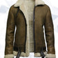Men’s Aviator Real Shearling Sheepskin Leather Bomber Flying Jacket
