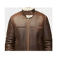 Men’s Aviator Sheepskin Shearling Leather Jacket