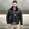 Men’s B3 RAF Aviator Sheepskin Shearling Leather Bomber Jacket - -