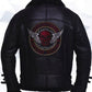 Men’s Black Biker Shearling Jacket